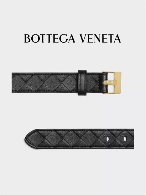 BOTTEGA VENETA葆蝶家2024新品女士WATCH INTRECCIATO编织腰带